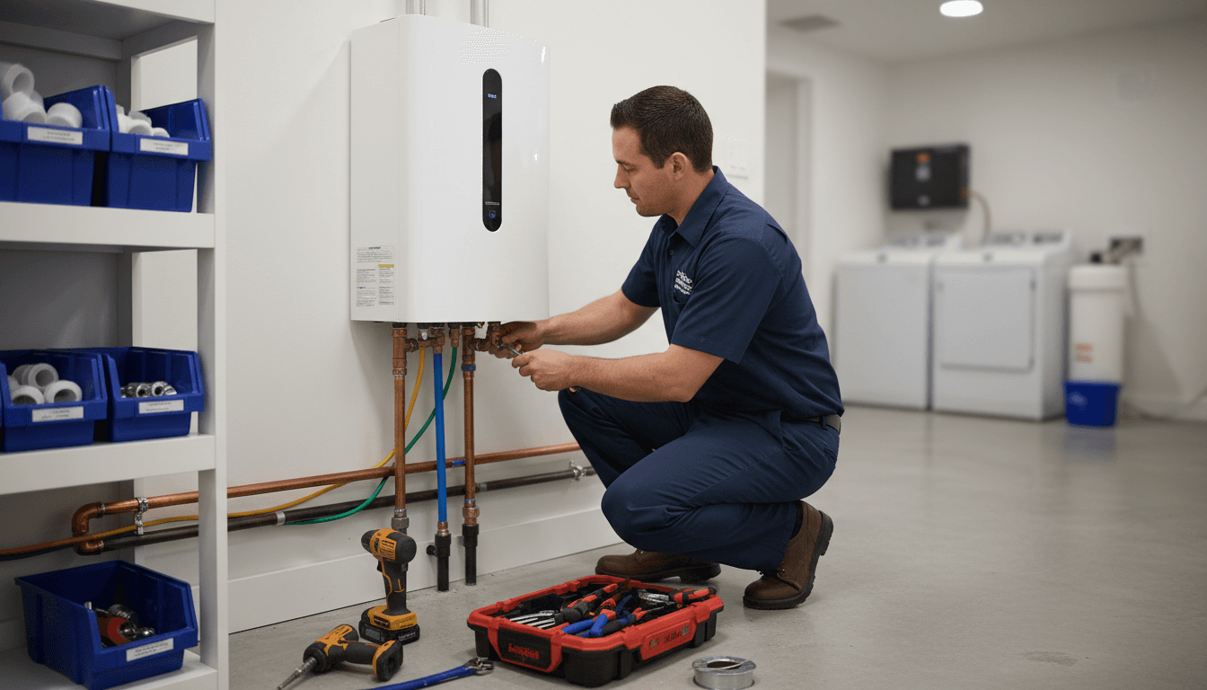 Water heater installation in Jacksonville